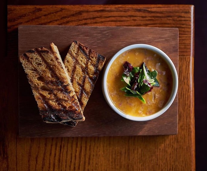 Potted shrimps et pain grillé par Heston Blumenthal