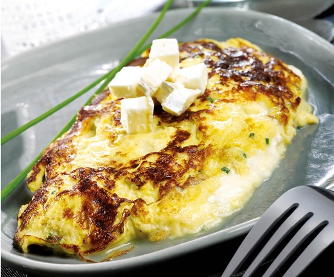 Omelette au brie