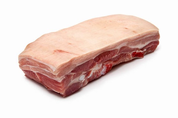 豚バラ肉と皮