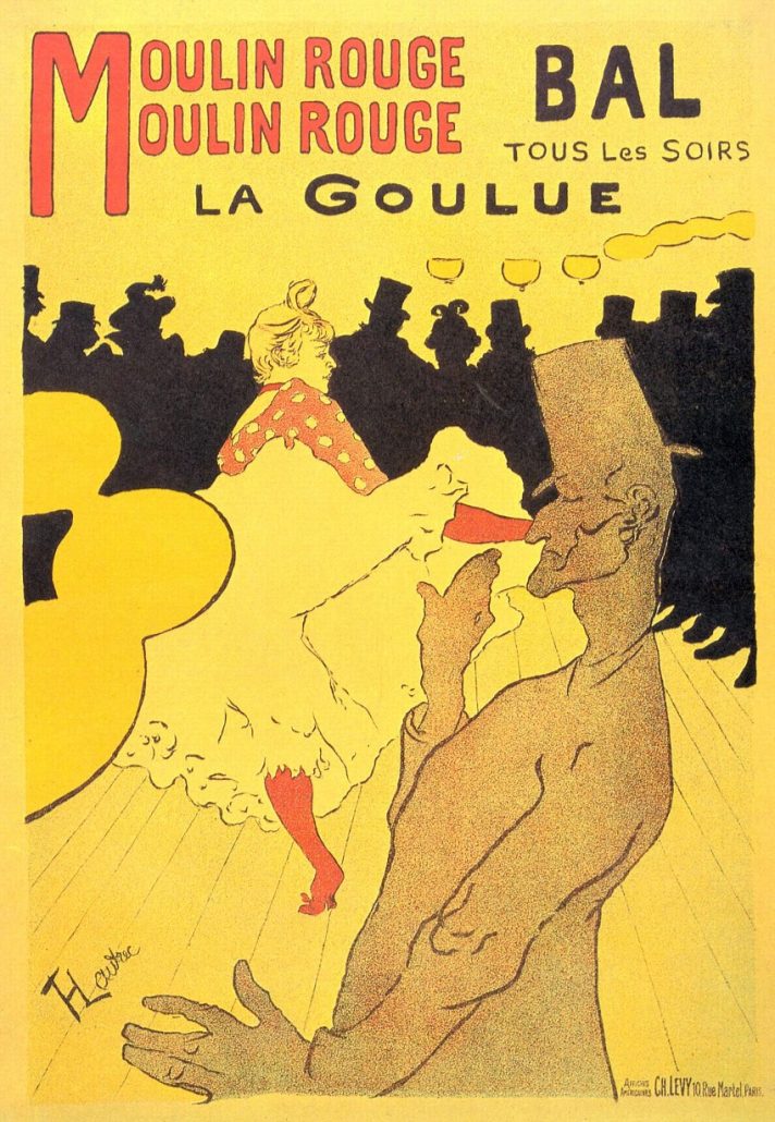 Plakat für das Moulin Rouge von Henri de Toulouse-Lautrec