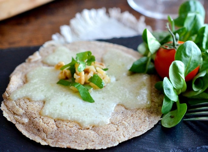 Bourriol mit geschmolzenem Cantal