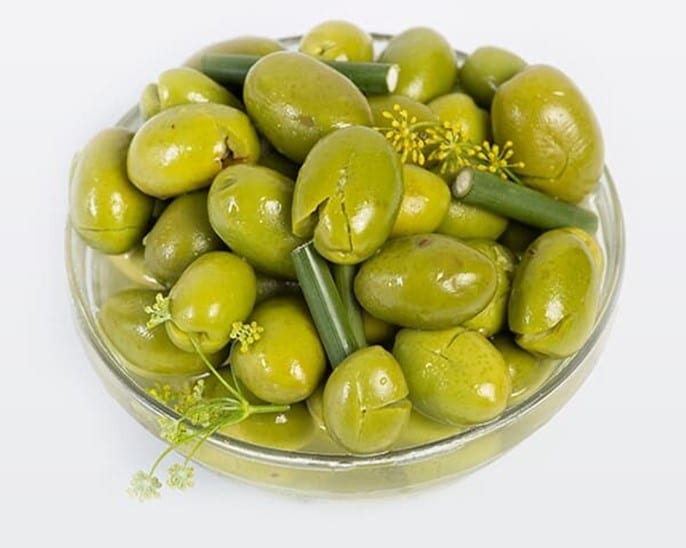 Olives cassées
