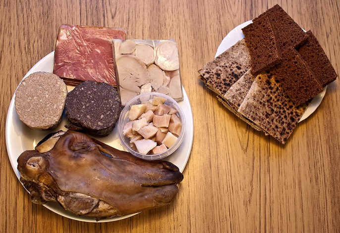 Assiette garnie de þorramatur