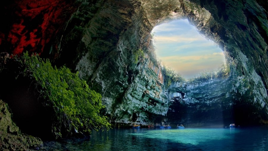 Grotte de Melissani à sur l’île de Céphalonie