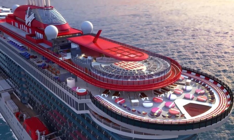 Le pont sup&eacute;rieur du M-S Scarlet Lady