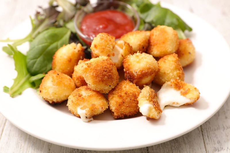 English breaded cheese croquettes