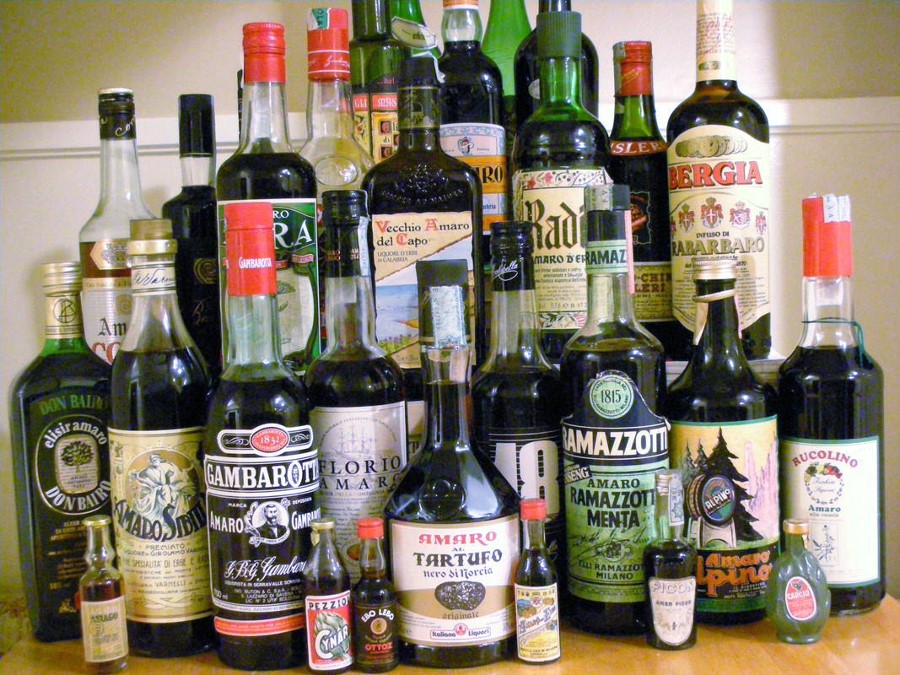 Amaro liqueurs