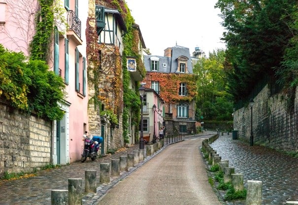 Via Montmartre a Parigi