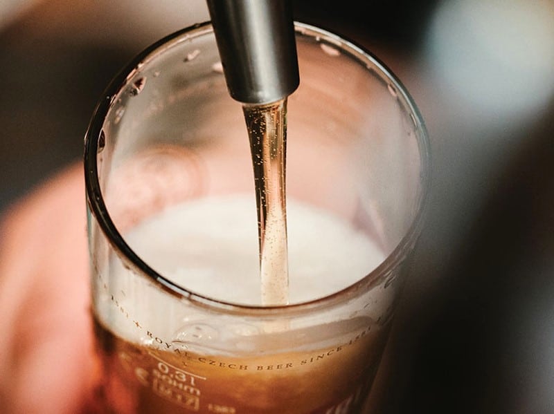 Tirage de la bi&egrave;re Pression