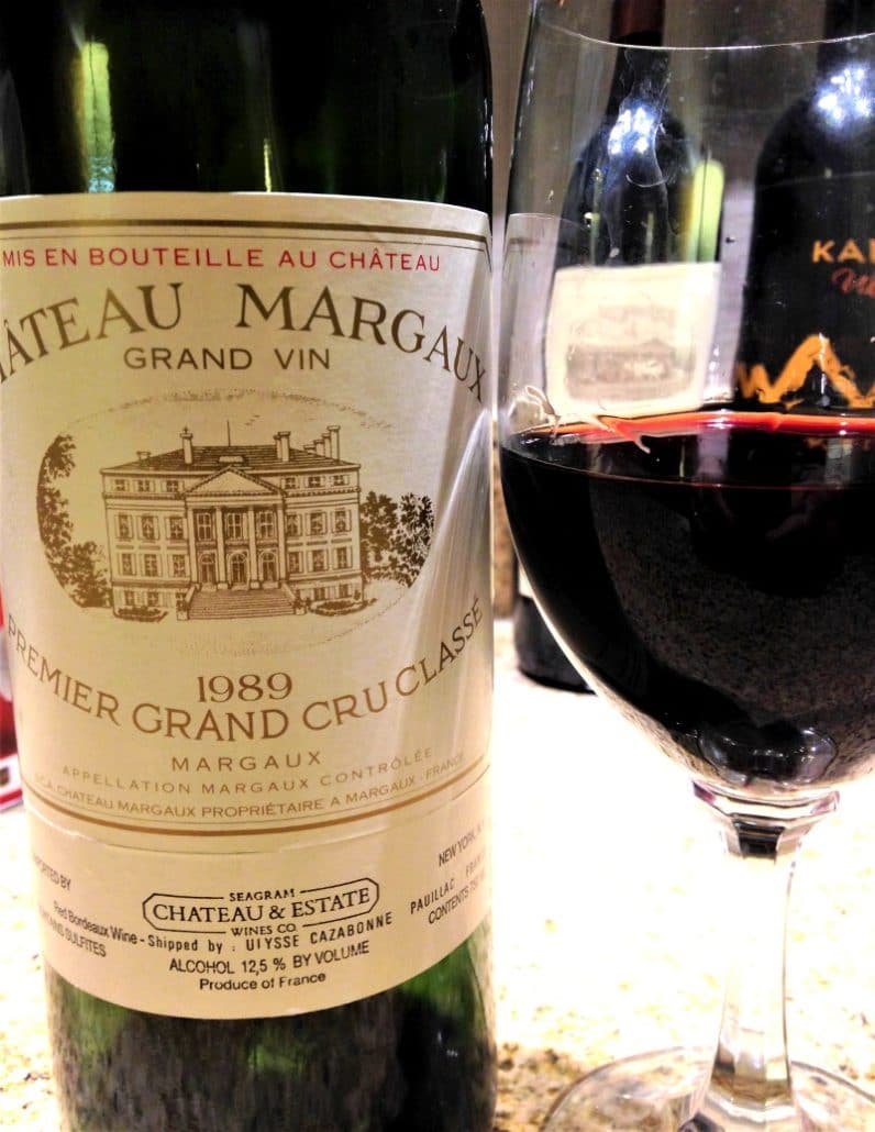 Château Margaux noong 1989