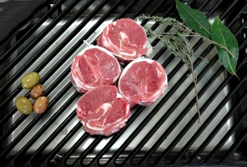 Lamb hazelnuts on the grill