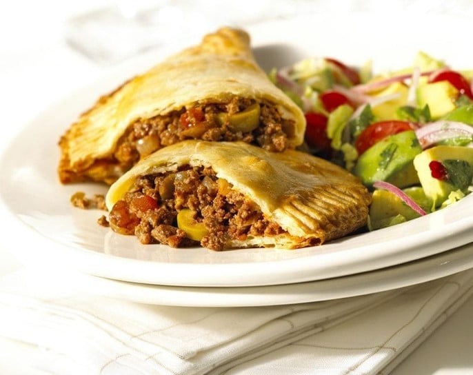 Empenada with Puerto Rican picadillo