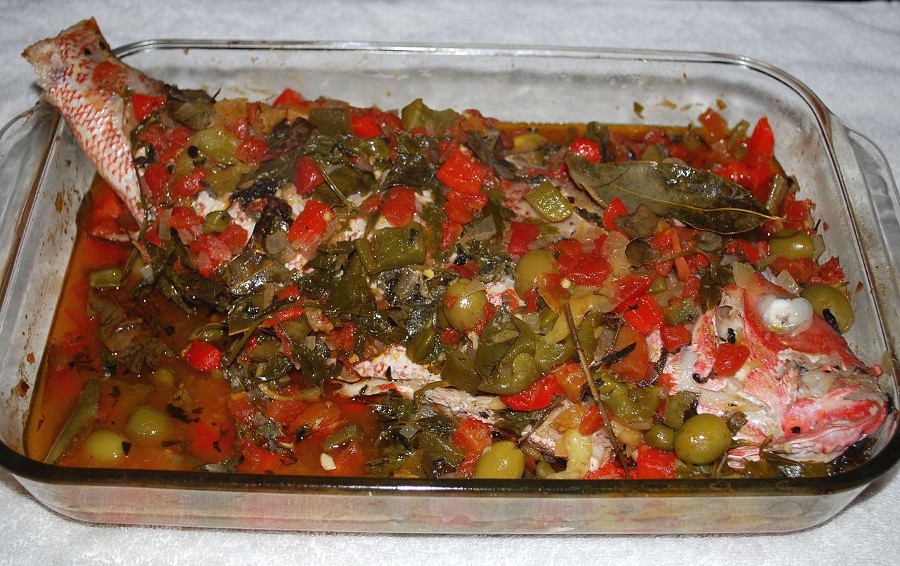 Huachinango med veracruzana