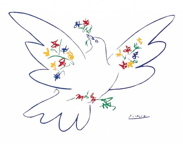 The Dove of Peace by painter Pablo Picasso