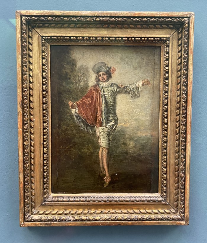 El indiferente del pintor Antoine Watteau de 1717