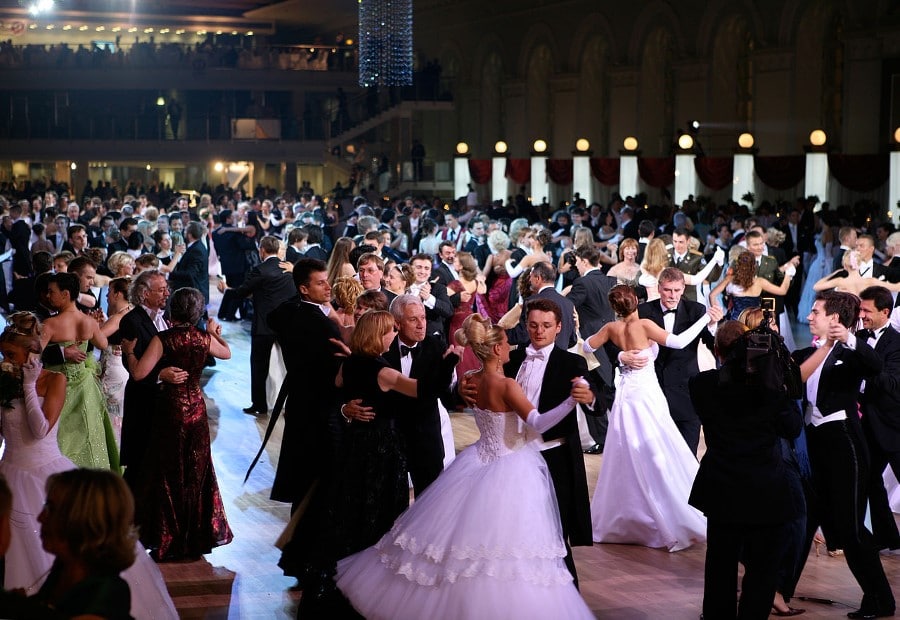 Festa de dança em Viena