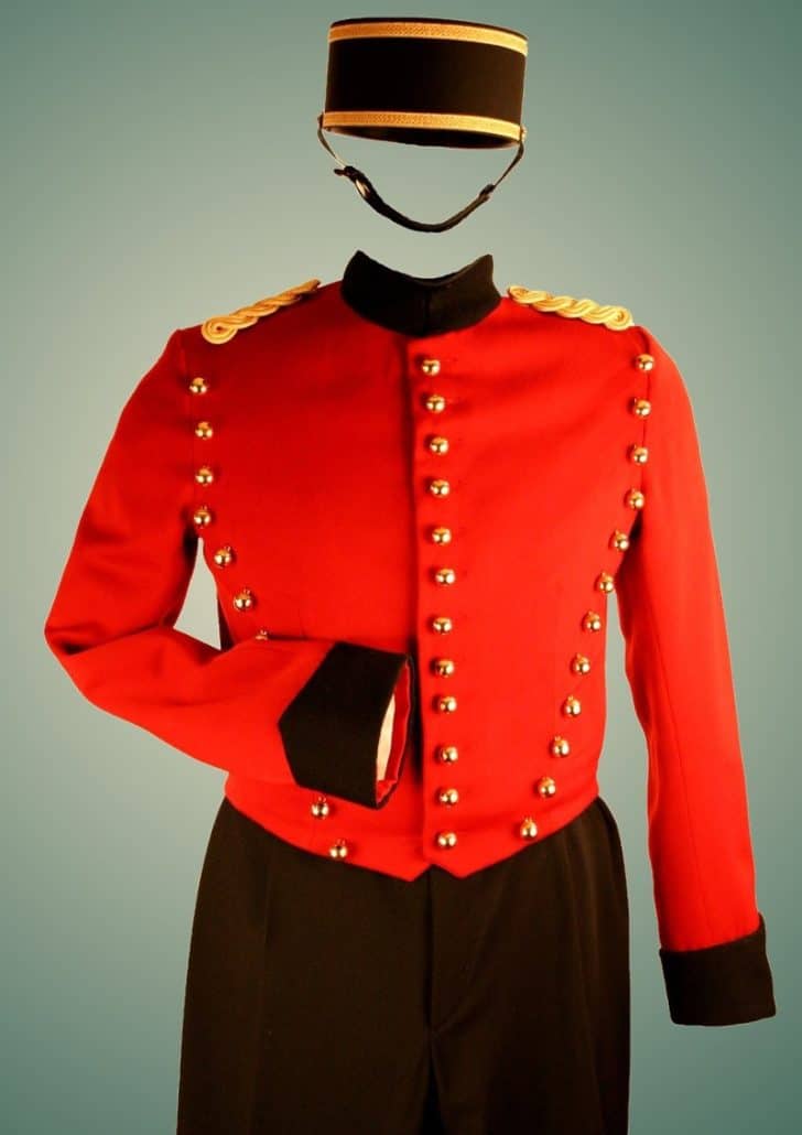 Uniforme dont livrée de groom