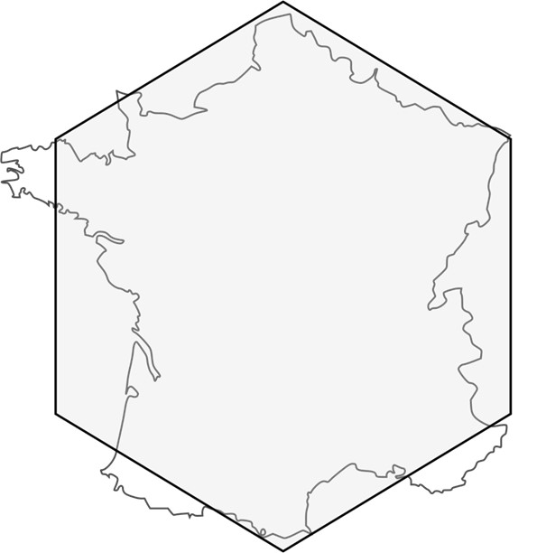 Hexagone de la France