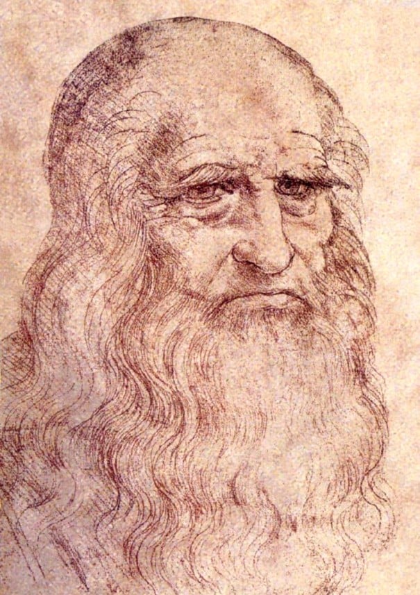 Leonardo da Vinci - Zelfportret gemaakt tussen 1512 en 1515