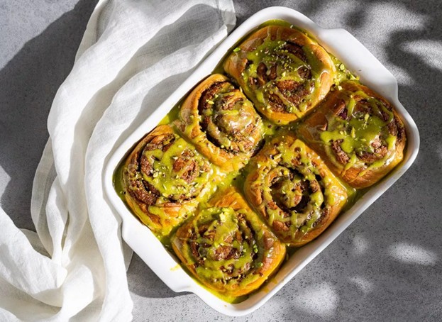 Kanelbulle &agrave; la pistache