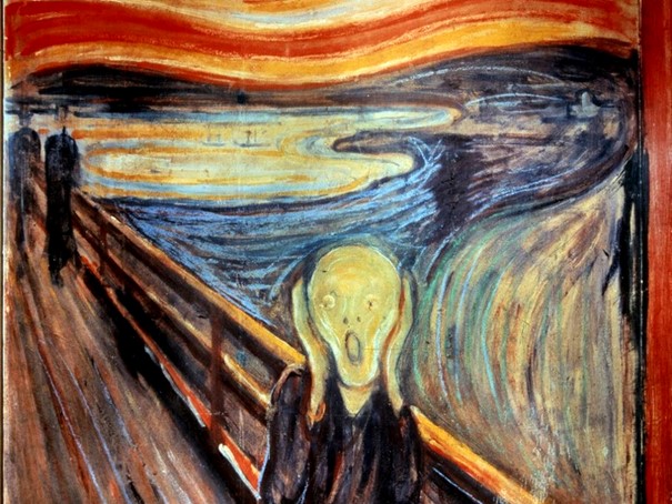 Le cri de l'artiste norvégien Edvard Munch
