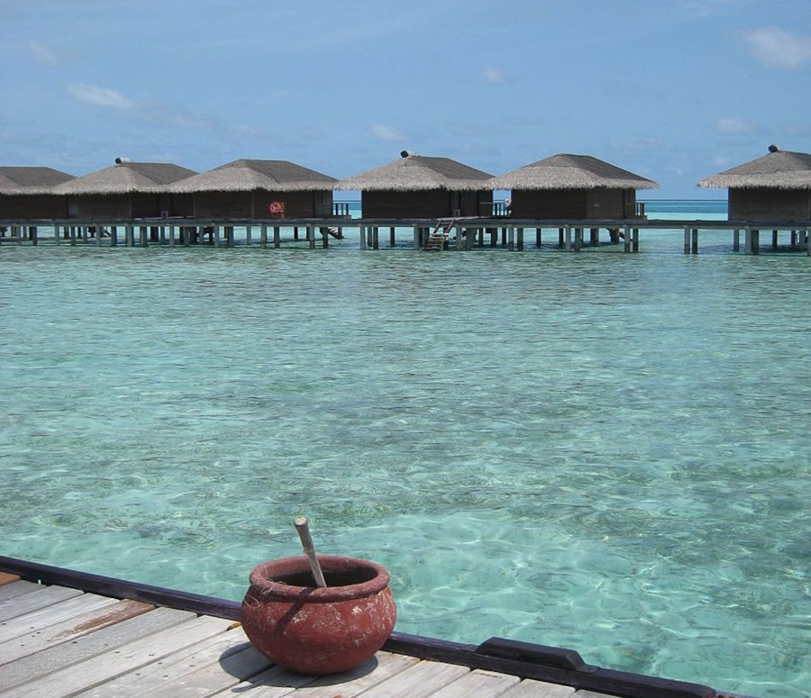 Medhufushi Resort en el atolón Mulaku en las Islas Maldivas