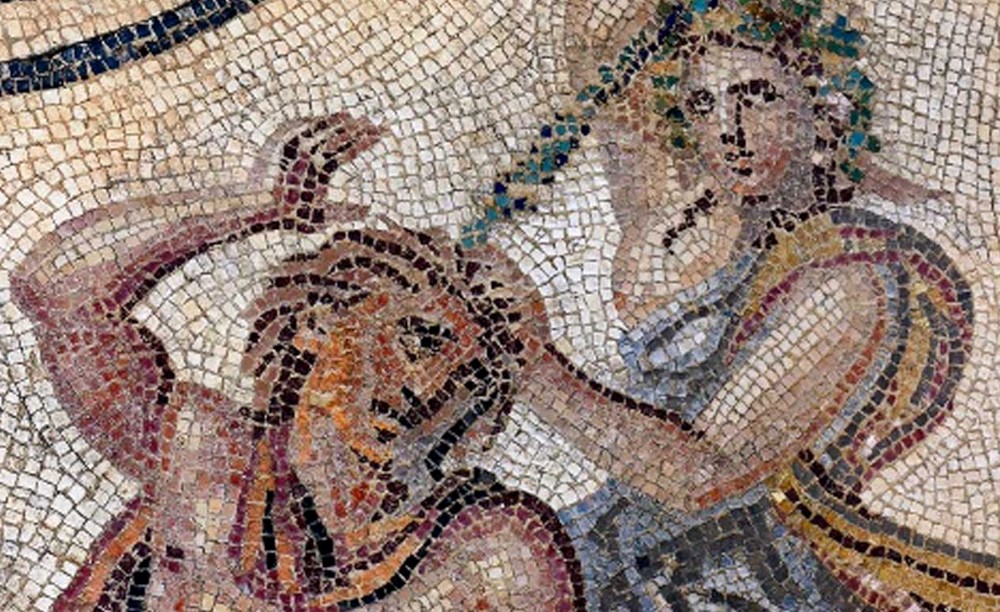 Römisches Mosaik von Pentheus