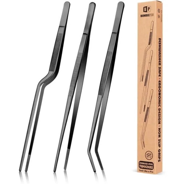 Three different plating tweezers