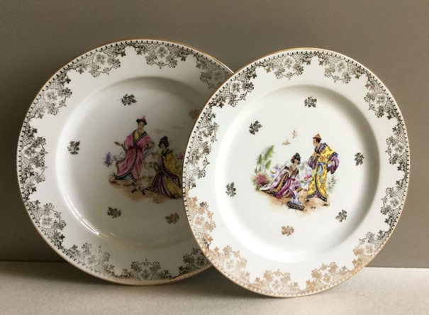 Assiettes en porcelaine de Limoges