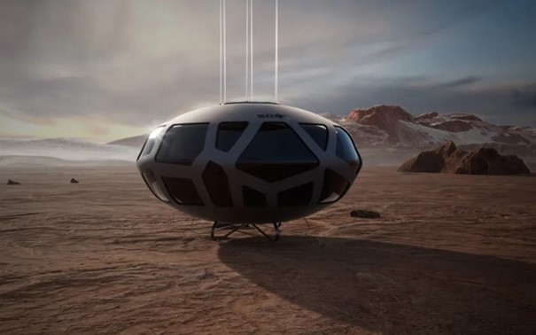 Une capsule Spaceship de la société EOS-X Space