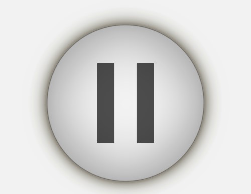 Symbole ou signe Pause sur les appareils électroniques