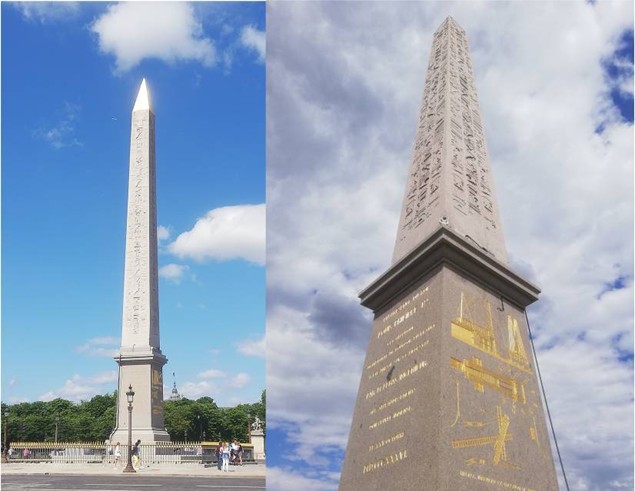 L’obélisque de la place de la Concorde à Paris