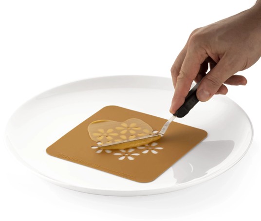 Pochoir d’assiette à fleurs