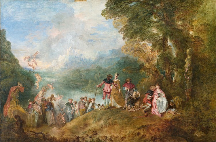 L'Embarquement pour Cythère de Watteau