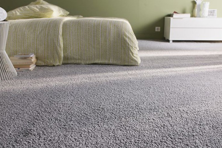 Moquette de velours bouclé gris