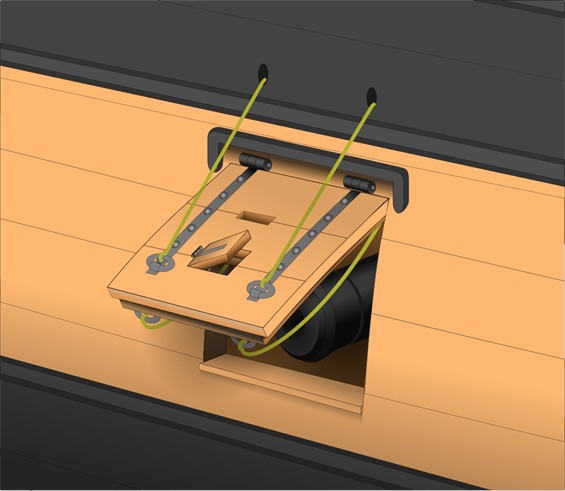 Sabord d'un navire de guerre