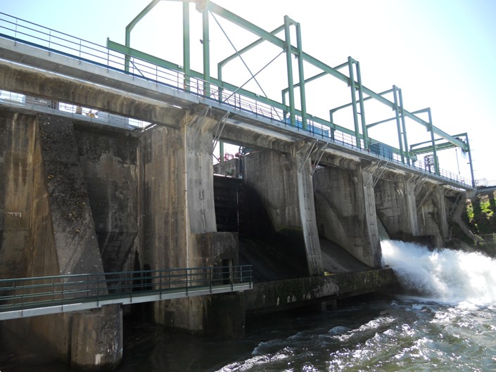Vanne d'un barrage hydroélectrique