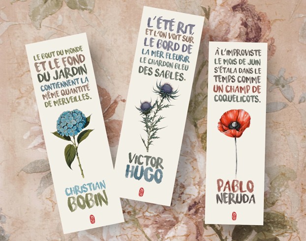 Marque-pages au nom d’écrivains