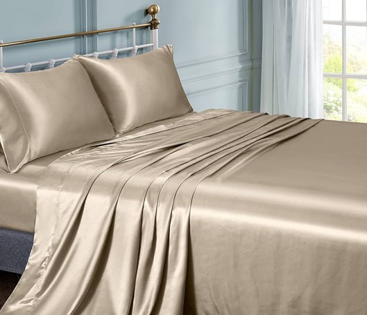 Draps en satin de soie douce