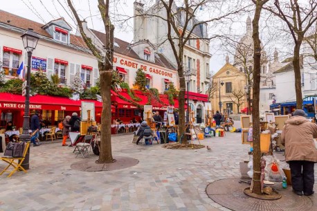 La place du Tertre à Paris