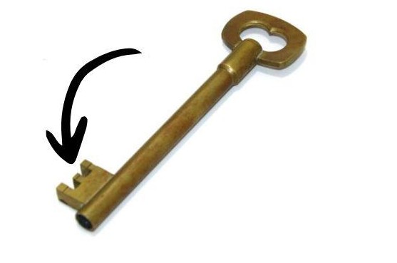 Panneton d’une clef