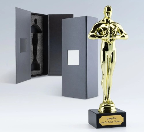 Statuette Oscar et son coffret